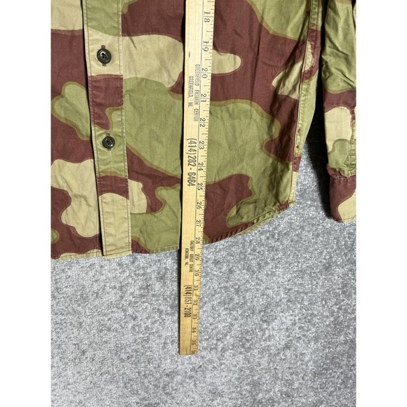 Wallace & Barnes Camouflage Button Up Shirt Mens Size Small Camo Chest Pockets - Picture 7 of 8